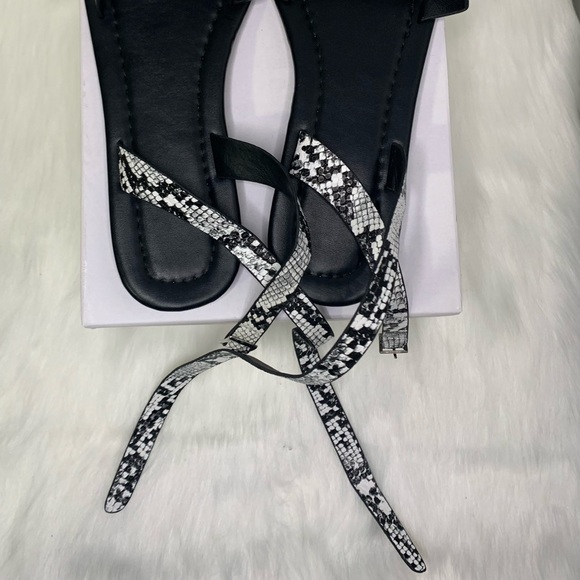 Snakeskin Print Sandals - Picture 8 of 8